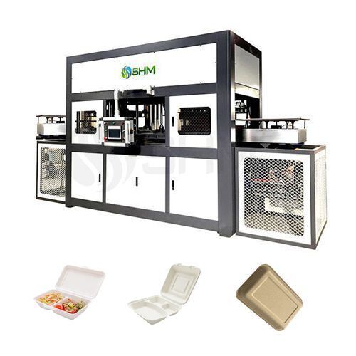 Автоматическая сахарная тростница Багасса целлюлоза Формирование машины для бумажной чашки крышки Производственная линия